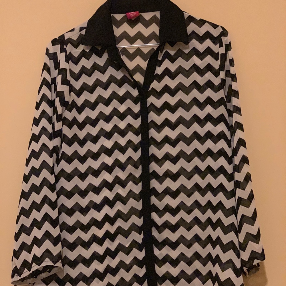 Polyester Chevron blouse